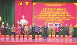 Tổng cục Chính trị: Phát động Chương trình hỗ trợ xây dựng 